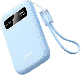 Внешний аккумулятор UGREEN CD384 45423 10000mAh Mini Quick Charging 20W Power Bank. Цвет: синий 45423_