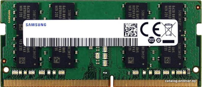 Оперативная память Samsung 16GB DDR4 SODIMM PC4-25600 M471A2K43EB1-CWE 16 ГБ, 1 модуль DDR4 SO-DIMM, частота 3200 МГц, CL 22T, напряжение 1.2 В