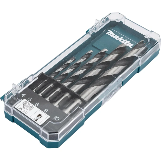 Набор сверл по дереву (5 шт.; 4,5,6,8,10 мм) Makita D-72861