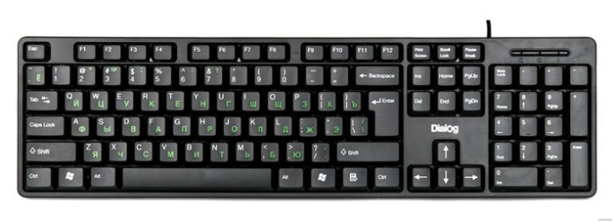 Клавиатура Dialog KS-030U BLACK Dialog Standart - USB