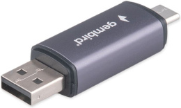 Картридер Type-C/USB OTG Gembird FD2-MSD-6 2в1: SD, TF MicroSD , алюминий
