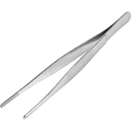 Прямой пинцет REXANT рифленый, 160 мм, блистер 12-0366