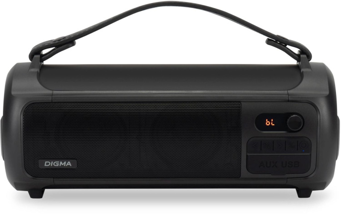 Колонка портативная Digma D-PS1523, 25Вт, черный [sp1523b]