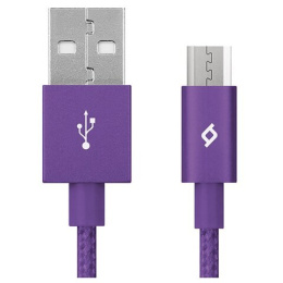 Кабель TTEC AlumiCable Micro USB Charge/Data Cable. Длина: 120см. Цвет: фиолетовый