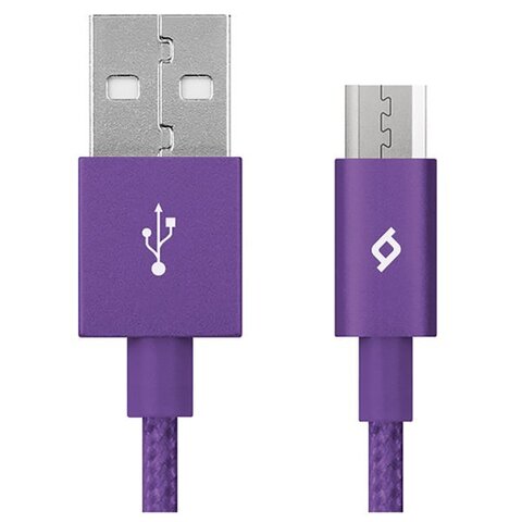Кабель TTEC AlumiCable Micro USB Charge/Data Cable. Длина: 120см. Цвет: фиолетовый