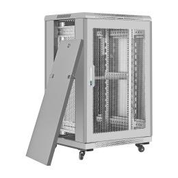 Шкаф телекоммуникационный 19" напольный 18U ExeGate EC-FS-18U.600.600.V.GREY 19”, 18U, 600x600x987mm ШхГхВ , передняя и задняя двери перфорированные, EX301399RUS