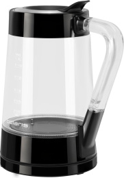 Чайник электрический Polaris PWK 1715CGLD 1.7л. 2200Вт черный корпус: стекло/пластик
