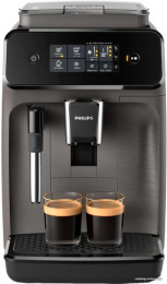 Кофемашина Philips EP1224/00 1500 Вт, корпус: пластик, капучинатор: ручной, сенсорная панель управления, используемый кофе: молотый/зерновой, цвет: серый