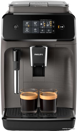 Кофемашина Philips EP1224/00 1500 Вт, корпус: пластик, капучинатор: ручной, сенсорная панель управления, используемый кофе: молотый/зерновой, цвет: серый