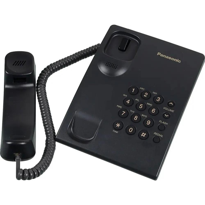 Проводной телефон Panasonic KX-TS2350RUB, черный