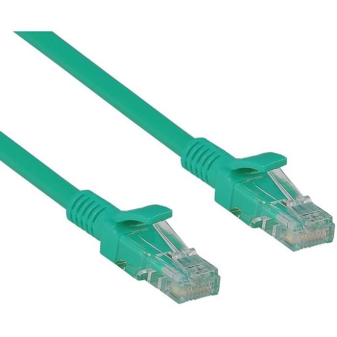 Патч-корд LSZH ExeGate UTP-RJ45-RJ45-5e-0,3M-LSZH-GN, UTP, cat.5e, 0.3м, зеленый EX286373RUS