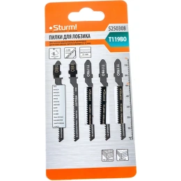 Пилки для лобзика T119BO 5 шт. Sturm 5250308