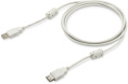 Кабель USB2.0 Buro USB A(m) -  USB A(f),  ферритовый фильтр ,  1.8м,  серый [usb2.0-am-af-1.8m-mg]