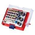 Набор вставок бит 1/4, TORX, HEX, PZ, PH, SLOT, 28 предметов МАСТАК 058-10028C