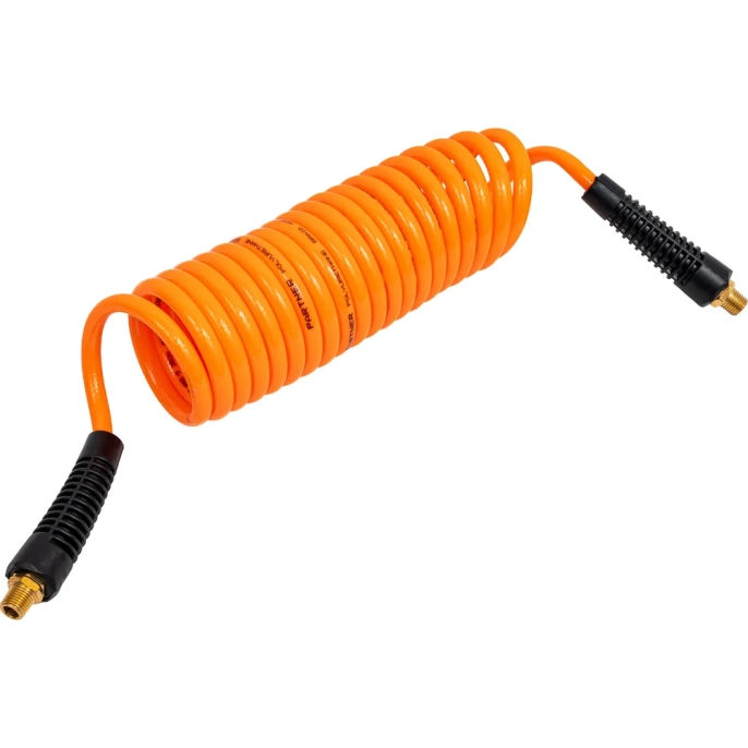 Шланг витой полиуретановый 6.5x10 мм, 10 м с резьбовыми наконечниками, для воздуха Partner PA-AHC-48B 9412