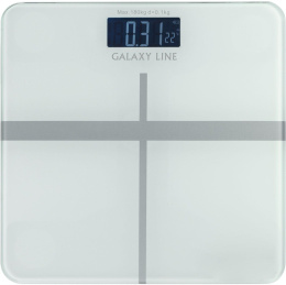 Напольные весы GALAXY LINE GL 4808, до 180кг, цвет: белый [гл4808л]
