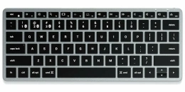 Беспроводная клавиатура Satechi Slim X1 Bluetooth Keyboard-RU. Раскладка - Русская. Цвет: серебристый.