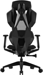 Кресло игровое GMNG GG-CH110B, сетка/ткань, до 150кг, синхромеханизм, регулируемые 4D подлокотники, черный