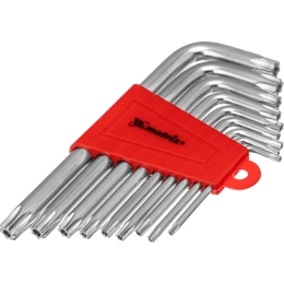 Набор коротких имбусовых ключей TORX, 9шт, T10-T50, CrV, сатин MATRIX 12305