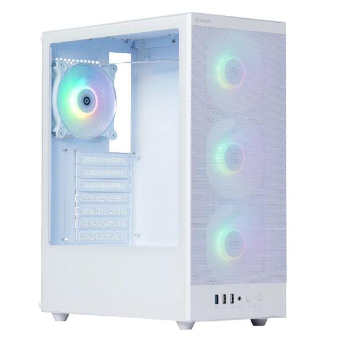 Корпус компьютерный Defender RaptorX белый,ATX,4fans,switch&M/BSync (25123)