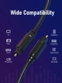 Кабель CABLETIME CF31H (CT-AV380-H03(5)-B1) 1 м, PRO TOSLINK CABLE M/M, цифровой аудиоразъем. черный
