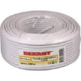 Rexant 01-5001-3 Кабель телефонный ШТЛП 2 жилы CCA, белый, 100м