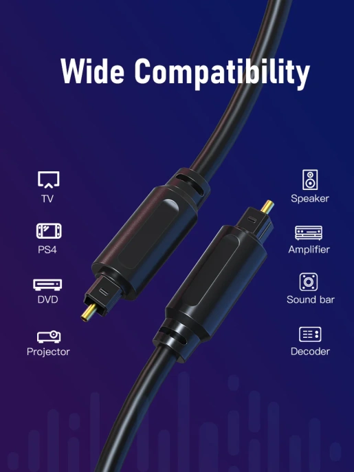 Кабель CABLETIME CF31H (CT-AV380-H03(5)-B1) 1 м, PRO TOSLINK CABLE M/M, цифровой аудиоразъем. черный