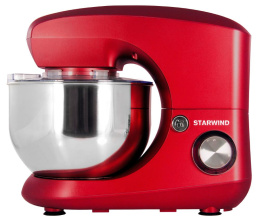 Миксер планетарный StarWind SPM5184, 1000Вт, красный