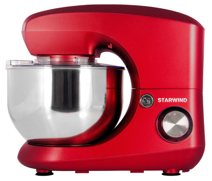 Миксер планетарный StarWind SPM5184, 1000Вт, красный