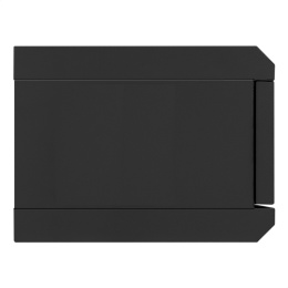 Шкаф телекоммуникационный 10" настенный 4U ExeGate EC-WM-4U.310.G.BLACK (10”, 4U, 330x310x230mm (ШхГхВ), передняя дверь закаленное стекло, пыле- и влагозащита IP23, черный RAL 9004) EX300248RUS