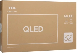 32" Телевизор TCL 32S5K-UZ QLED, FULL HD, СМАРТ ТВ, Google TV, черный