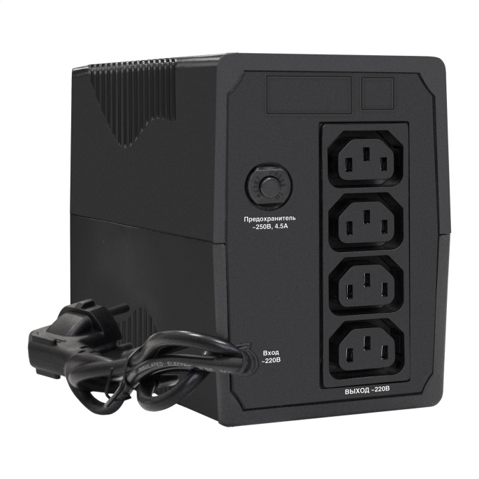 ИБП ExeGate Power Back BNB-800.LED.AVR.4C13 800VA/480W, LED, AVR, 4*C13, батарея 12V 9Ah, Black EX292773RUS