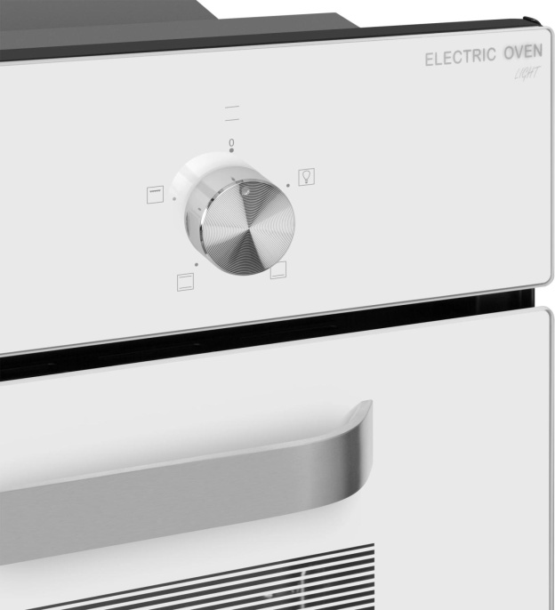 Духовой шкаф электрический MEFERI Light MEO604WH, 65л, дверца с 2 стеклами, белый