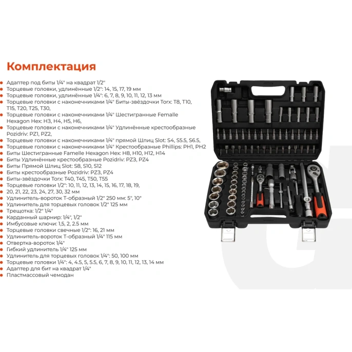 Набор инструментов Gigant DIY 94 предмета GDAS-94