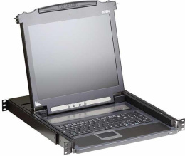 КВМ-консоль с интерфейсами PS/2, VGA и Ж,К дисплеем 17" CL1000MR