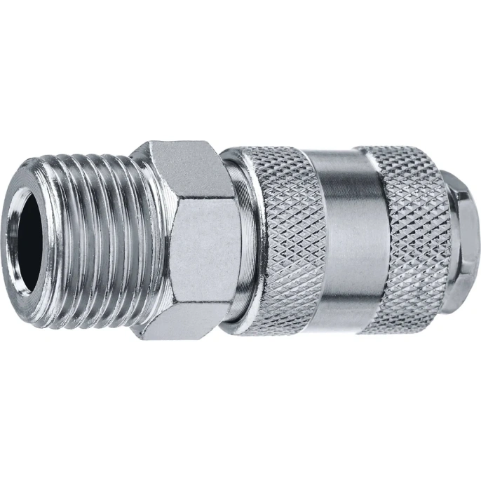 Переходник ЗУБР Профессионал 1/2"M - рапид муфта 64911-1/2