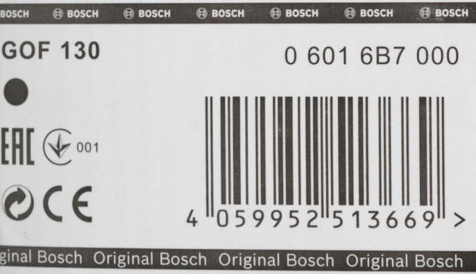Фрезер Bosch GOF 130 1300Вт 28000об/мин макс.ход:55мм (06016B7000)