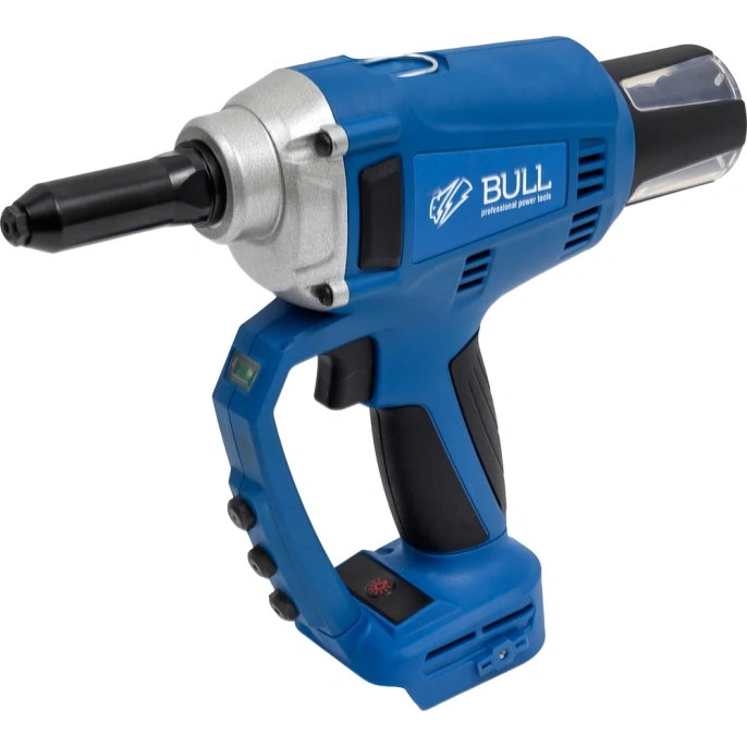 Аккумумуляторный заклепочный пистолет BULL CRG 1018 XLTpro SOLO, бесщеточный, 25 мм, 10000 Н 1304593