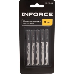 Пилки по ламинату для лобзика 5 шт. Inforce 12-23-09