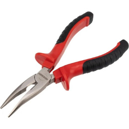Rexant 12-4620 Тонкогубцы изогнутые 160 мм никелированные, двухкомпонентные рукоятки