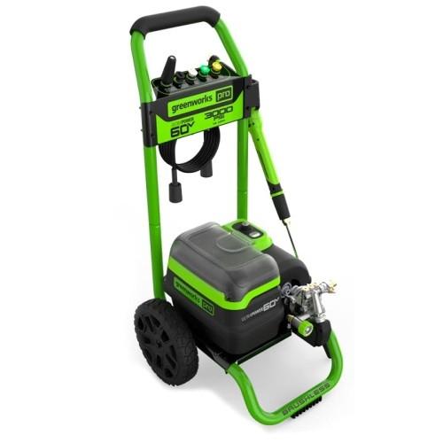 Мойка высокого давления аккумуляторная Green Works 5106207, 60V, 250 бар, бесщеточная, с портом на 2 АКБ [5106207]