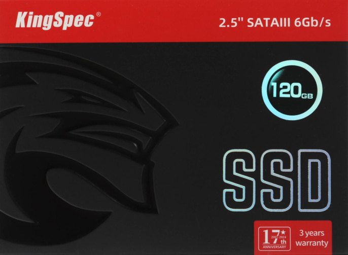 SSD накопитель KINGSPEC P4-120 120ГБ, 2.5", SATA III, SATA