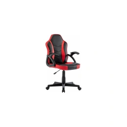 Компьютерное кресло BRABIX Shark GM-203, экокожа, черное/красное 532512