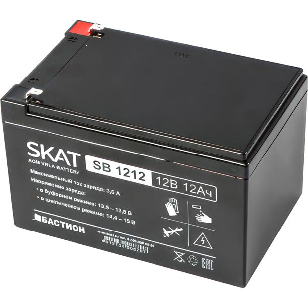 2535 Бастион SKAT SB 1212 АКБ СК 12В/12 Ач/F1/Срок службы 6 лет/1,5 л.г