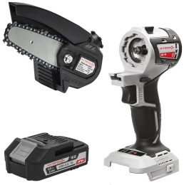 Цепная пила Интерскол ПЦА-4/18ВМ,  аккумуляторная,  18В,  2.5Ач,  с одним аккумулятором [755.1.3.47]