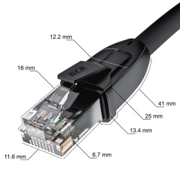 GCR Удлинитель патч-корда прямой 3.0m, UTP медь, кат.6, 24 AWG, ethernet high speed 10 Гбит/с, RJ45, GCR-52651 Greenconnect
