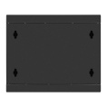 Шкаф телекоммуникационный 10" настенный 6U ExeGate EC-WM-6U.280.G.BLACK (10”, 6U, 350x280x287mm (ШхГхВ), передняя дверь закаленное стекло, пыле- и влагозащита IP23, черный RAL 9004) EX298624RUS