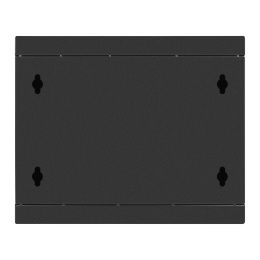 Шкаф телекоммуникационный 10" настенный 6U ExeGate EC-WM-6U.280.G.BLACK (10”, 6U, 350x280x287mm (ШхГхВ), передняя дверь закаленное стекло, пыле- и влагозащита IP23, черный RAL 9004) EX298624RUS