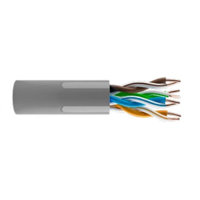 KOSCAB КОС-IN-UTP4-5e-PVC-GY Кабель витая пара U/UTP 5e 4 пары одножильный медь 305м внутренний PVC серый