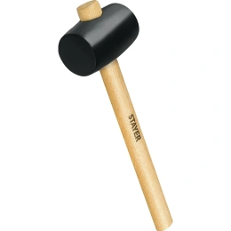 Чёрная резиновая киянка STAYER 225 г 20505-40
